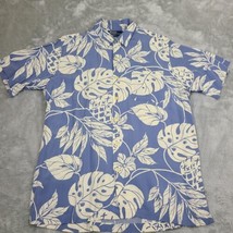 Vtg Polo Ralph Lauren Size Medium &quot;Adams&quot; Hawaiian Camp Shirt Pineapples Fronds - $76.44