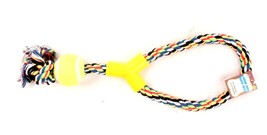 Large Dog Rope Toy with Attached Ball Up to 100 Pound Dogs Heavy Duty NEW - £9.74 GBP