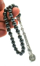 Tasbih Hematite Stone Islamic Prayer 33 Bead Misbaha Rosary Tasbeeh 8mm Gemstone - £12.26 GBP