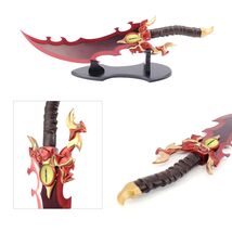 25" Stainless Steel Anime Replica Baran's Sword with Wooden Display Stand image 2