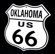 ROUTE 66 Shield - OK - *US MADE* Embossed Sign - Man Cave Garage Bar Wal... - $18.95