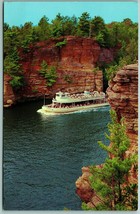 Clipper at Upper Dells Jaws Wisconsin Dells WI UNP Chrome Postcard J14 - £2.18 GBP