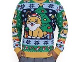 New! Large Geeknet Shiba Inu Ugly Christmas Holiday Sweater Crew Neck - £22.30 GBP