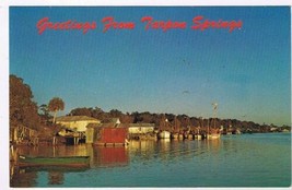 Florida Postcard Tarpon Springs Sponge Boats Anciote River - £1.69 GBP
