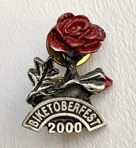 Rose Biketoberfest 2000 Y2K Millennium Vest Hat Lapel Lanyard Pinback Pin - £11.72 GBP