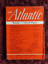 ATLANTIC December 1938 Bill Adams Charles Stevenson E. F. Benson Dixon Wecter - £8.34 GBP