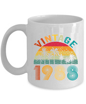 Vintage 1988 Coffee Mug 36 Year Old Retro Cup 36th Birthday Gift For Men Women - $14.80