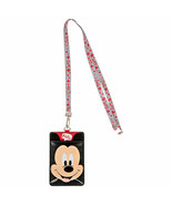 Disney Mickey Mouse Character Head ID Card Holder Lanyard Multi-Color - £15.11 GBP
