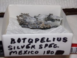 RARE BOTOPELIUS SILVER/QUARTZ SPECIMEN FROM MEXICO - £124.60 GBP