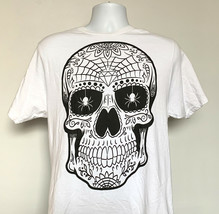 Day of the Dead Sugar Skull T Shirt Mens Medium Halloween Día de los Muertos - £17.37 GBP
