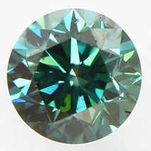 Green Diamond Fancy Color Round Shape Enhanced SI1 IGI Certificate 1.03 Carat - £1,239.21 GBP