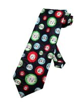 Gold City Mens Music Notes and Staffs Necktie - Black - One Size Neck Tie - $14.80