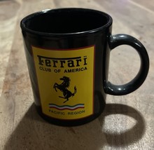 Ferrari Car Logo Club Of America - Pacific Reg. - Black Coffee Mug (11oz... - $223.87 MXN