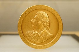 Vintage Token Brass Medal US Navy Thomas Truxton Congress 24 March 1800 87MM - £150.92 GBP
