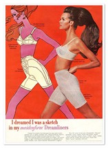 Maidenform Dreamliners Dreamed I Was a Sketch Vintage 1968 Full-Page Mag... - $180.99 MXN