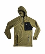 Freedom Industries 1/2 Zip Jacket Waffle Weave Fleece Olive Green Size S... - €30,04 EUR