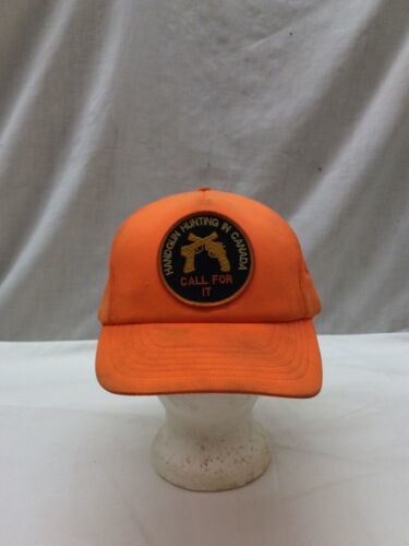 Trucker Hat Baseball Cap Vintage Snapback Handgun Hunting In Canada Call... - $39.99