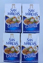 4X SAN MARCOS DESSERT CREAM ( MEDIA CREMA ) 4 OF 250ml EACH- FREE SHIPPING - $21.77