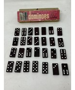 Empire State Building VTG 28 Halsam Wood Double Six Dominoes 623-W USA Made - £15.81 GBP