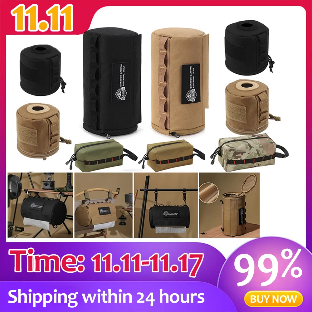 Tactical Roll Paper Storage Bag Hanging Toilet Tissue Paper Box Molle Pouch - £14.31 GBP+