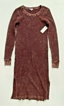 Splendid RW8D140 Thermal Slit Dress Faded Burgundy ( S ) - £64.76 GBP