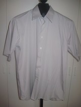 Bergamo New York Mens Ss Dress SHIRT-16 1/2-EASY CARE-POLYESTER/COTTON-WORN Once - £3.98 GBP