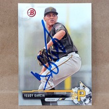 2017 Bowman Prospects #BP34 Yeudy Garcia SIGNED Pittsburgh Pirates Autog... - £1.95 GBP