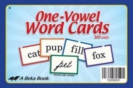 One-Vowel Word Cards - Abeka 4 to 5 Year Old Kindergarten Phonics Readin... - $39.00