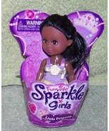 Funville Sparkle Girlz in Purple &amp; Yellow Dress 4.5"H Mini AA Little Pri... - $5.82