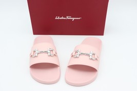 NIB Salvatore Ferragamo Womens Pink Groovy Gancini Bit Slide Sandals 10 40 - £179.44 GBP