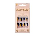 GOLDFINGER READY TO WEAR GLUE INCLUDED 24 LONG NAILS - #GD40 - £5.50 GBP
