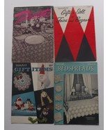 Vintage Crochet Pattern books / booklets Lot of 4 Tablecloths Bedspreads - £7.46 GBP