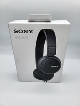 Sony MDR-ZX110 Black L-Shape Plug Noise Canceling Wired On-Ear Headphones - £14.40 GBP