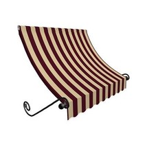 Awntech ECH23-US-3BT 3.38 ft. Charleston Window &amp; Entry Awning, Burgundy... - £410.61 GBP