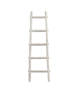 5 Step White Decorative Ladder Shelve - £173.26 GBP