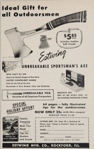 1956 Print Ad Estwing Unbreakable Sportsman&#39;s Axe Made in Rockford,Illinois - £11.46 GBP