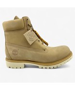 Timberland 6 Inch Premium Taupe Off White Mens Boot Waterproof Combat - $206.83 CAD