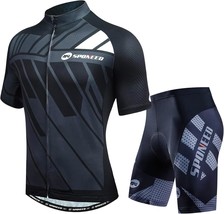 Men&#39;S Short Sleeve Cycling Jersey, Mtb Clothing, Road Bicycle Shorts With - £56.05 GBP