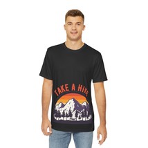 Men&#39;s Polyester All Over Print &quot;Take a Hike&quot; Sunset Tee - Comfy, Fade-Re... - $40.17+