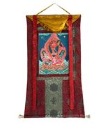 CHHINNAMASTA NEWARI PAUBHA THANGKA PAINTING KALI TANTRA ART SILK BROCADE... - €170,98 EUR