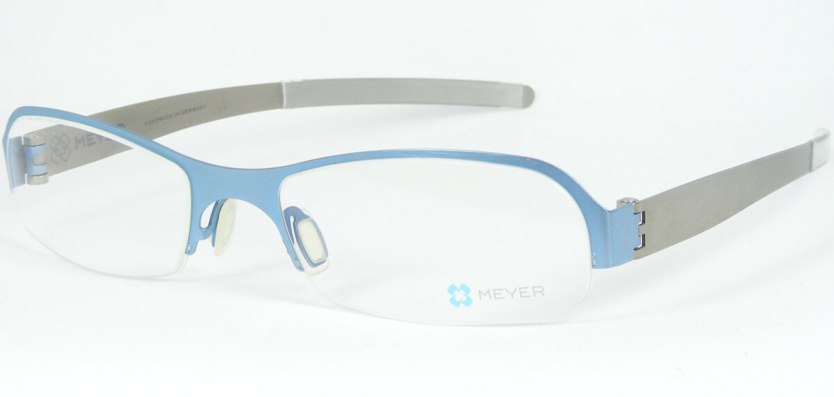 Meyer 2032 17 Azul Metálico Gafas Montura de Titanio 51-16-134 Alemania - $86.12