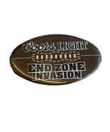 Coors Light Beer Football Themed Pinback Button Pin End Zone Invasion - $130.93 MXN