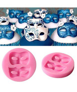 Party Face Masks Fondant Chocolate Resin Silicone Mold - $11.00