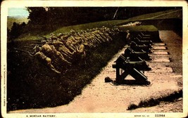 Wwi Real Photo POSTCARD-US Army Mortar BATTERY-PHOTO Passed By D.C. Censor BK54 - $6.19