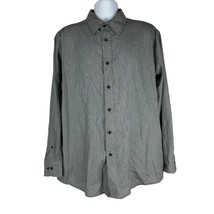 Beverly Hills Polo Club Men&#39;s Button Down Dress Shirt Size XL Gray - £11.01 GBP