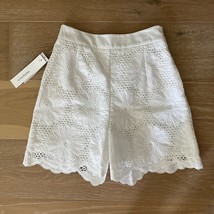 n/nicholas White Sunflower Lace Shorts sz 2 NWT - £30.81 GBP