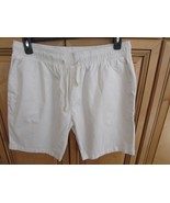 AKA Classyoo Reflex Casual Men Ivory Cotton Shorts 2XL Drawstring Stretc... - $91.33 MXN