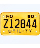 1990 United States North Dakota Utility Special License Plate Z12844 - $18.80