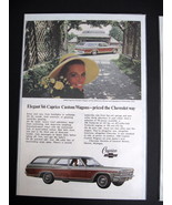 Vintage Chevrolet Caprice Color Advertisement - 1966 Caprice Custom Wago... - $16.44 CAD