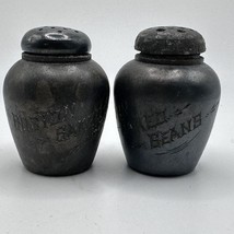 Boston Baked Beans Salt &amp; Pepper Shakers Waldorf Silver Co. Vintage / Flaws - £7.81 GBP